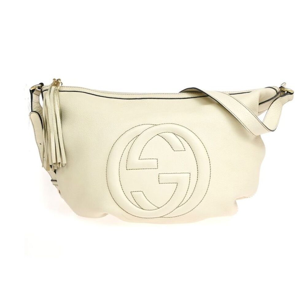 Gucci Soho Messenger Leather White Leather Shoulder Bag Bag